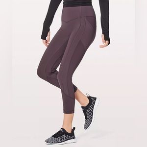 Lululemon All The Right Places Crop (Black Currant) - Size 6